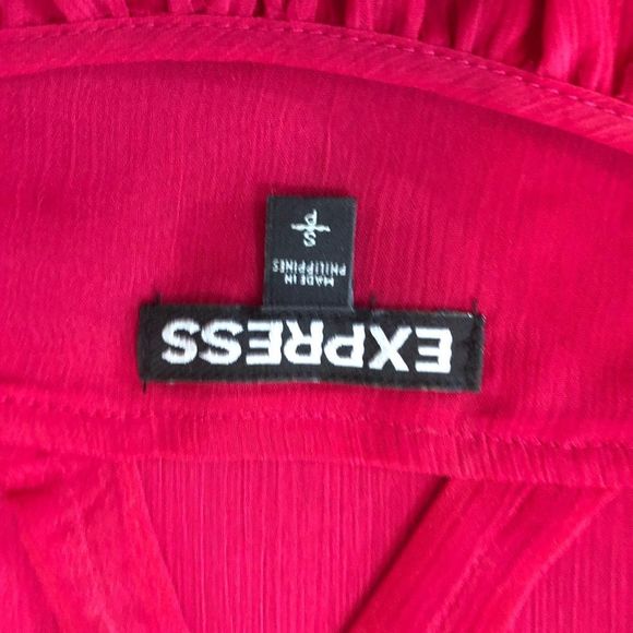 NWOT pink chiffon dressy tank top small - Picture 7 of 8